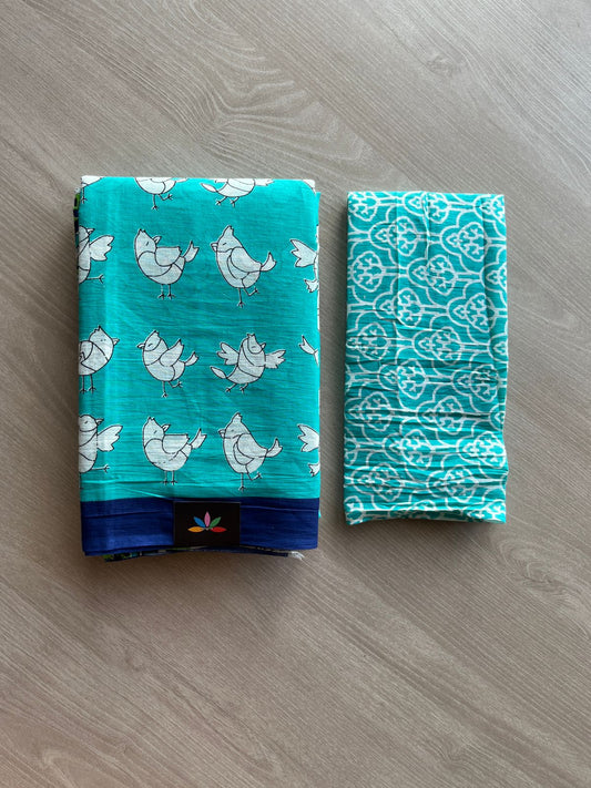 Quirky Printed Mul Cotton Saree-23539-23541