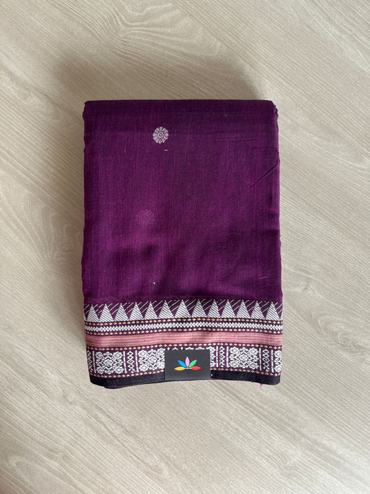 Floral Butta Bengal Soft Cotton Saree -23655