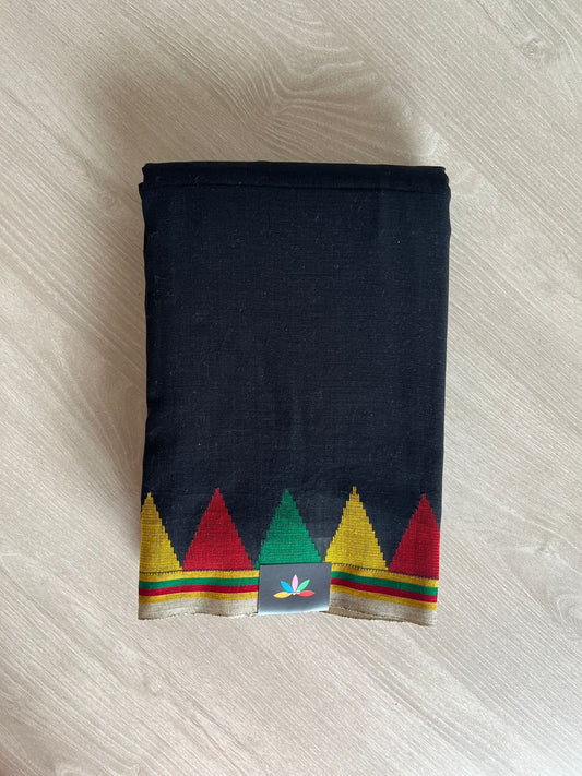 Temple Border Handloom Cotton Saree -23659