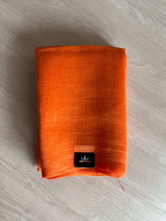 Handwoven Linen Silk Jamdani Saree -23701