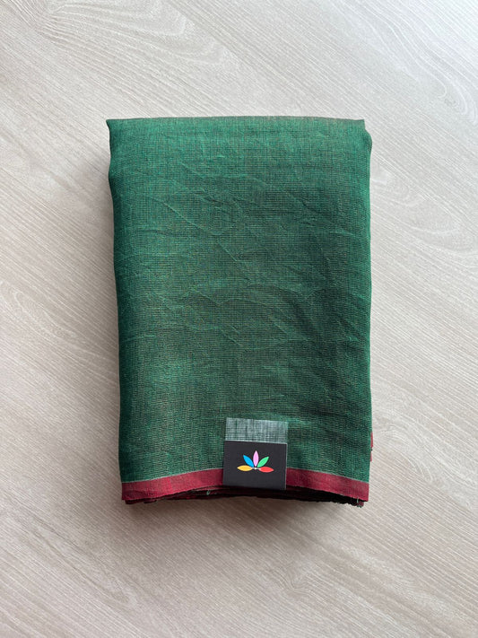 Handloom Tissue Linen Saree -23704