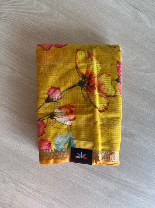 Digital Printed Pure Kota Cotton Saree-23739