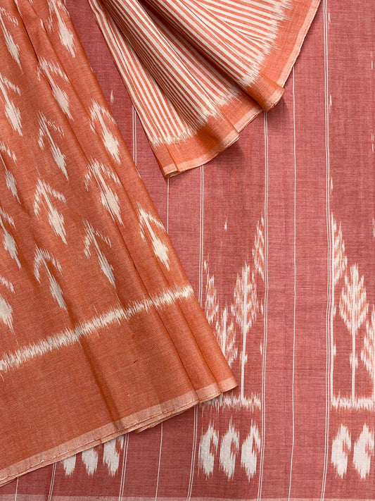 Handwoven Pochampally Ikkat Cotton Saree -23789