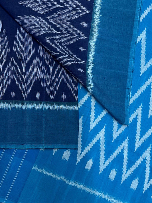 Handwoven Pochampally Ikkat Cotton Saree -23792
