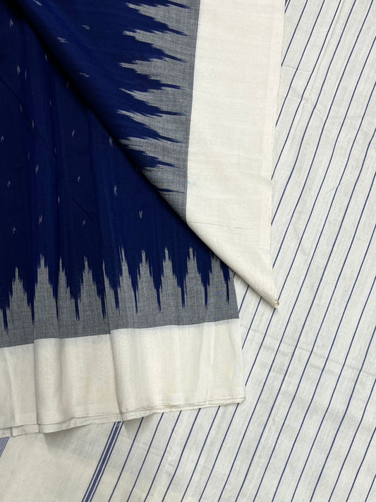 Handwoven Pochampally Ikkat Cotton Saree -23798