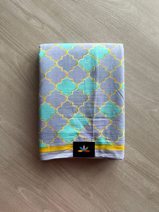 Designer Screen Printed Mul Cotton Saree-24012-24016
