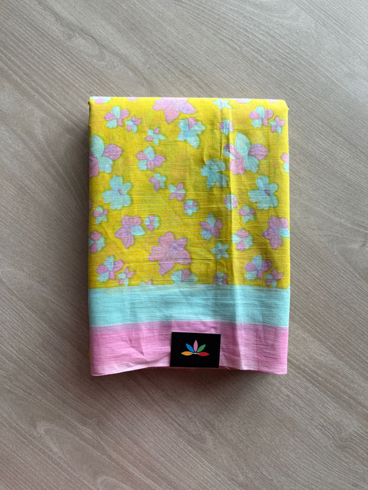 Designer Screen Printed Mul Cotton Saree-24017-24019