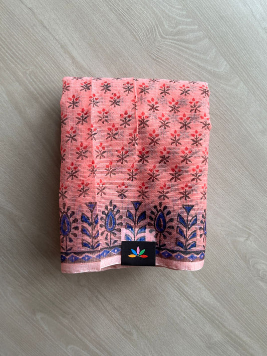 Printed blended Kota saree-24090