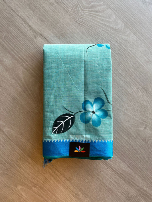 Hand painted Bengal Cotton Saree-24105