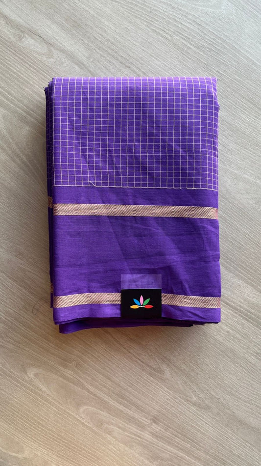 Checked Chettinad Cotton Saree -24391