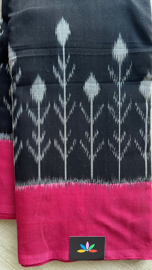 Handwoven Pochampally Ikkat Cotton Saree -24427
