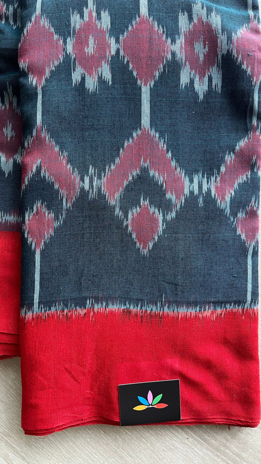 Handwoven Pochampally Ikkat Cotton Saree -24431