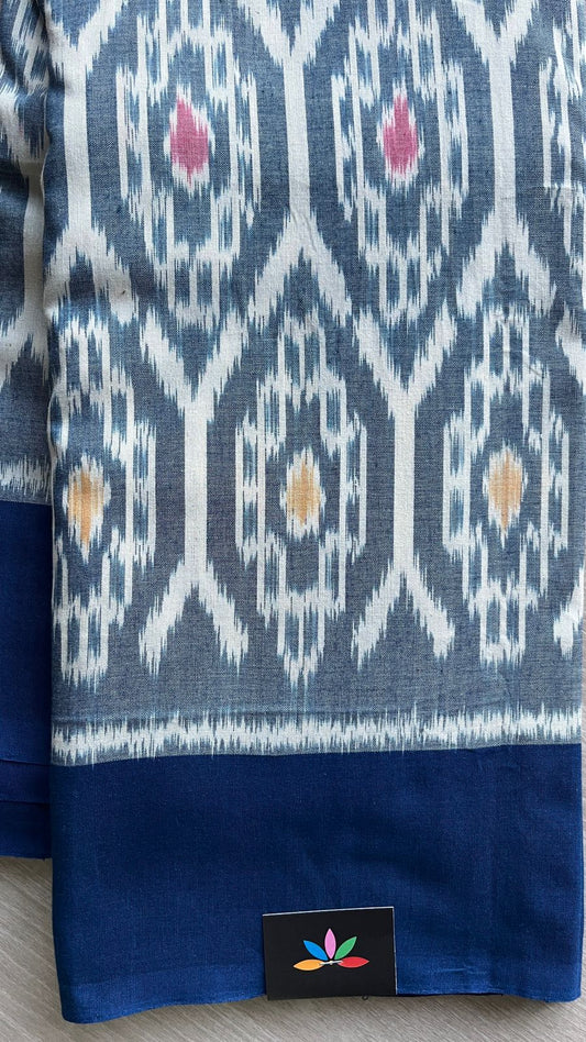 Handwoven Pochampally Ikkat Cotton Saree -24433