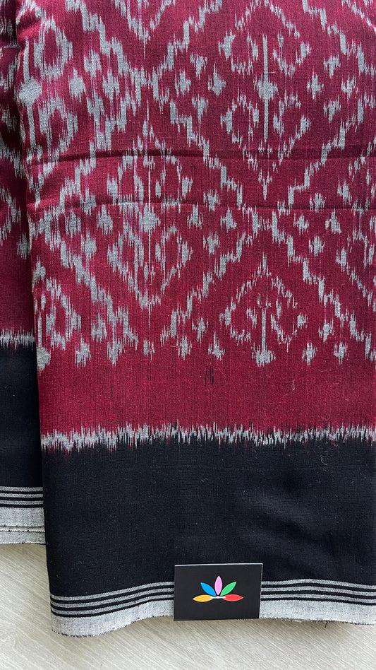 Handwoven Pochampally Ikkat Cotton Saree -24436