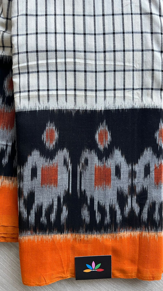Handwoven Pochampally Ikkat Cotton Saree -24440