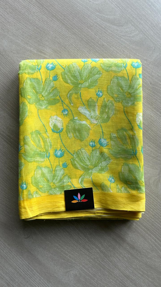 Printed Fine Mul Cotton Saree-24752