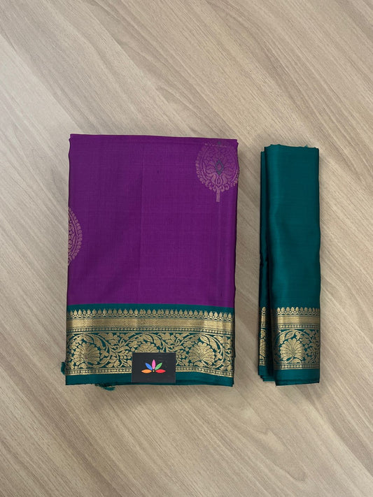 Exclusive Zari Woven Butta Handloom Pure Soft Silk Saree-7757