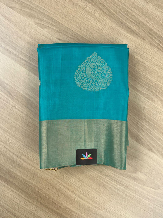 Exclusive Zari Woven Butta Handloom Pure Soft Silk Saree-7758