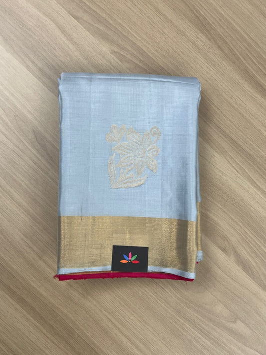 Exclusive Zari Woven Butta Handloom Pure Soft Silk Saree-7760