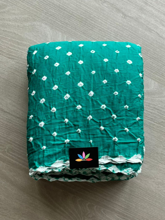 Simple Bandhani Cotton Saree -12877-12879