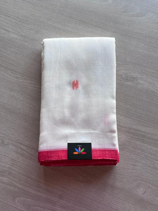 Handwoven Bengal Soft Cotton Jamdani Saree -9330