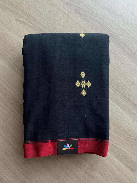 Contrast Border Soft Cotton Saree-19652