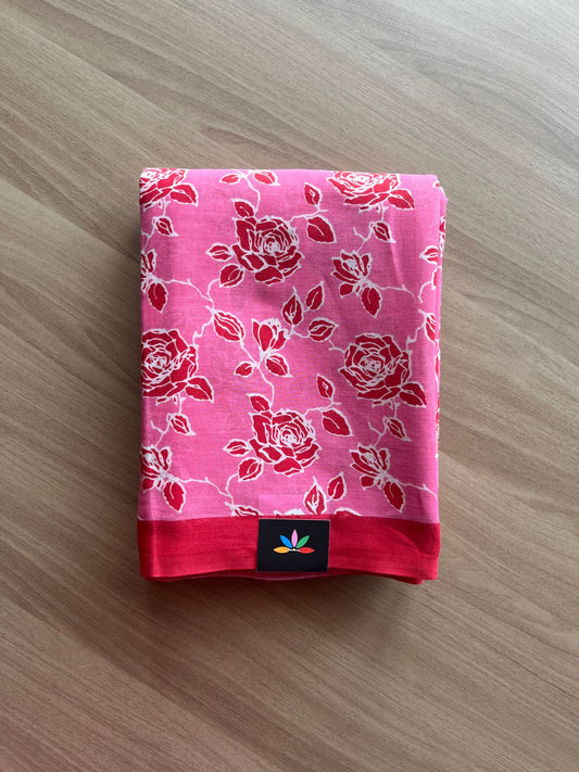 Printed Fine Mul Cotton Saree-21901
