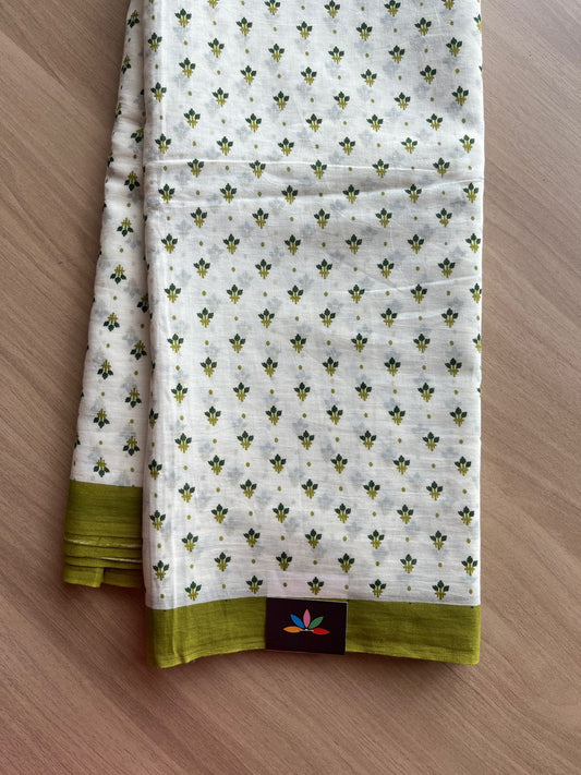Printed Fine Mul Cotton Saree-21904