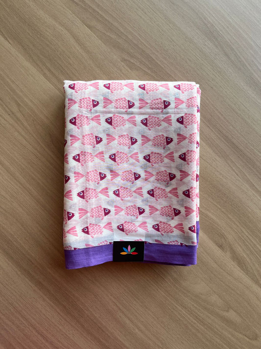 Printed Fine Mul Cotton Saree-21912