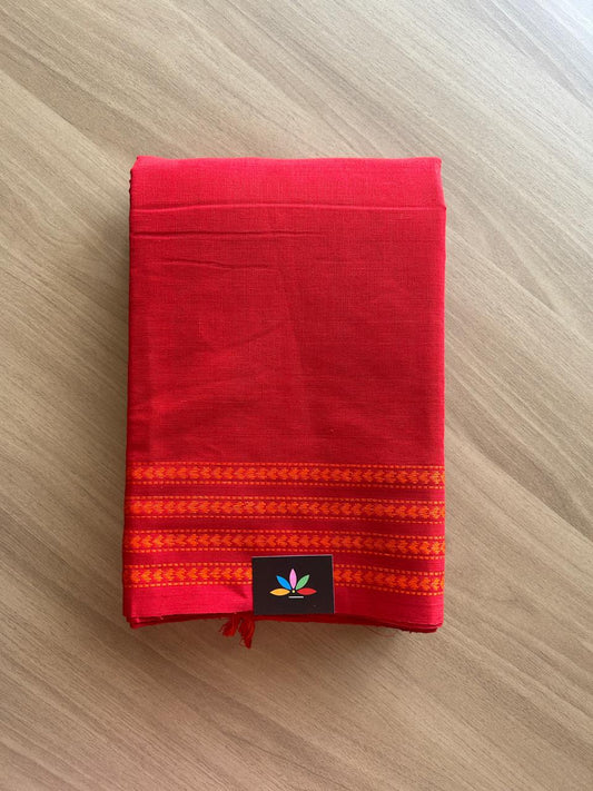 Heart Border Handloom Bengal Cotton Saree-18902-18903