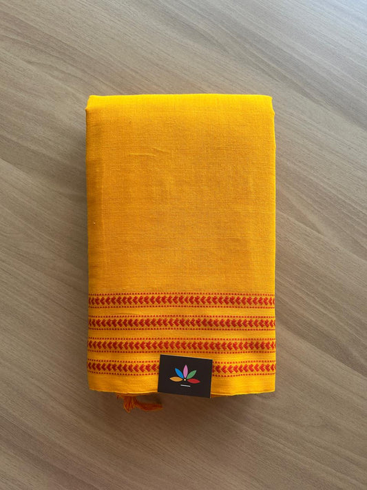 Heart Border Handloom Bengal Cotton Saree-18904-18905