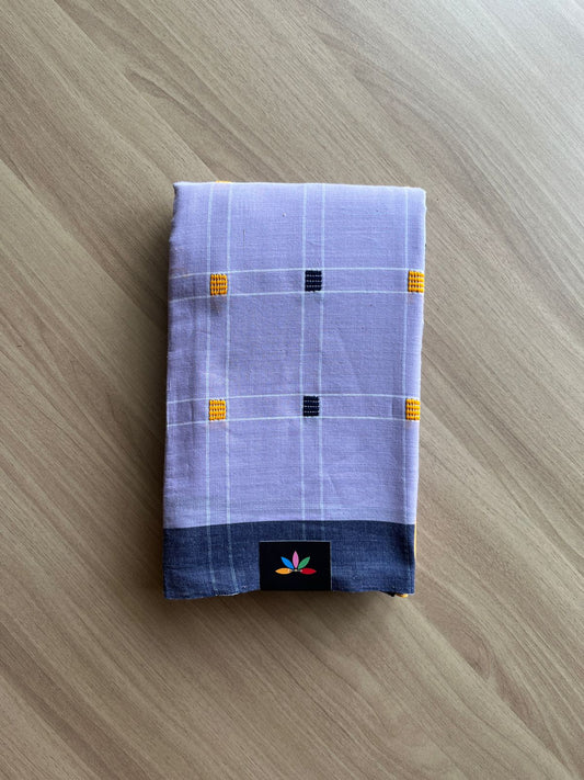 Handloom Bengal Soft Cotton Saree (Light Lavender) -23011
