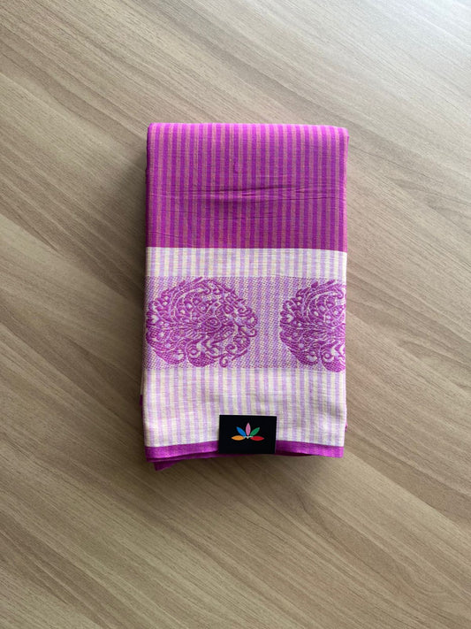 Handloom Bengal Soft Cotton Saree (Without blouse) - 22862