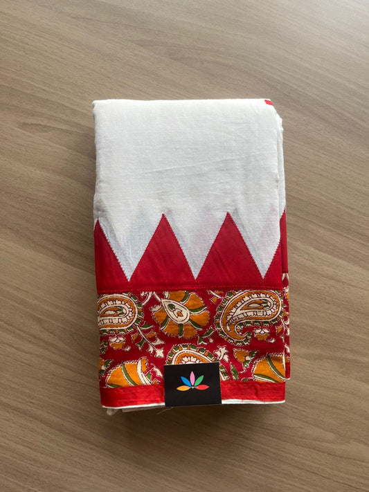 Appliqué work Bengal Cotton Saree (Without blouse) -22901