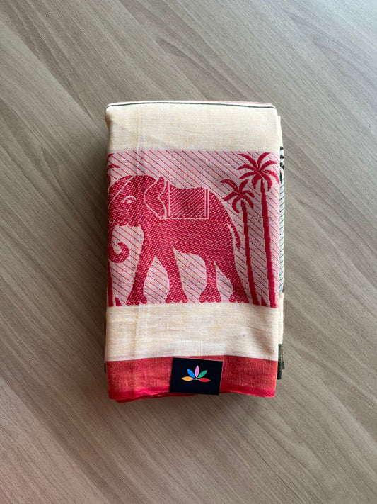 Handloom Bengal Soft Cotton Saree -22907
