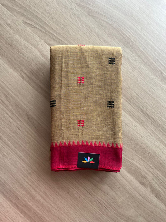 Handloom Bengal Soft Cotton Saree -22916