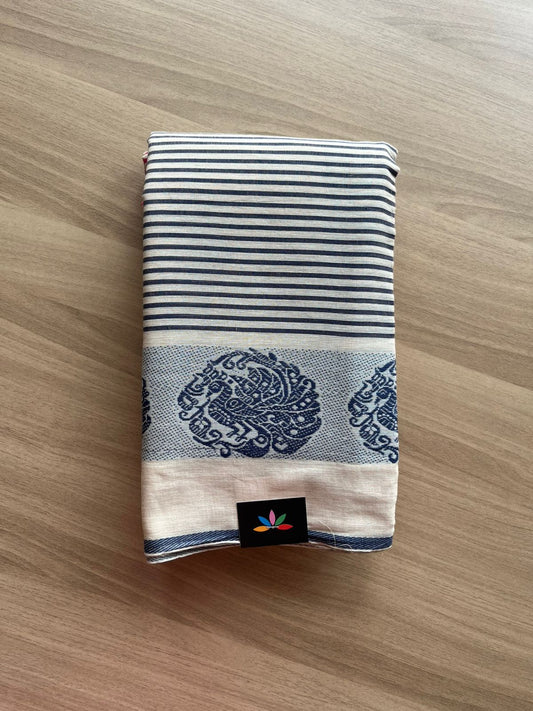 Handloom Bengal Soft Cotton Saree - 23056