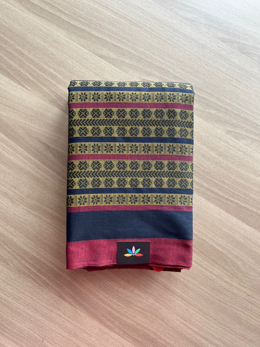 Handloom Bengal Soft Cotton Saree - 23063