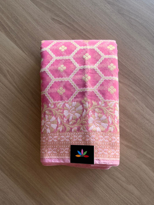 Handloom Banarasi Cotton Saree -13710