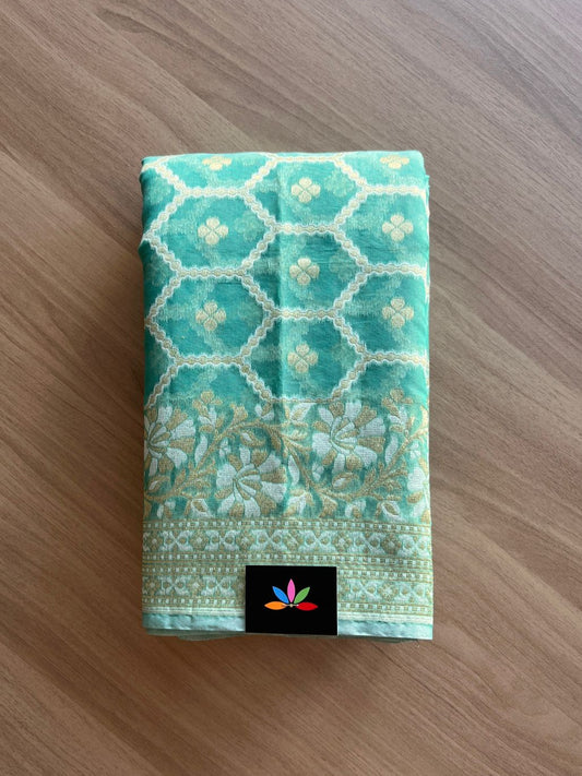 Handloom Banarasi Cotton Saree -13711