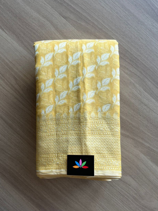 Handloom Banarasi Cotton Saree -13714