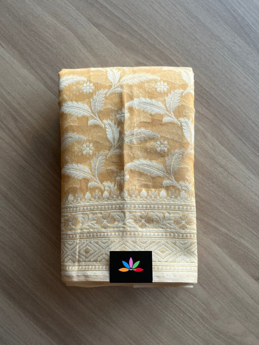 Handloom Banarasi Cotton Saree -13718