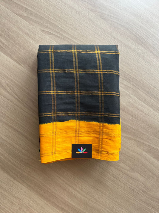Big Zari Checks Cotton Saree-22384