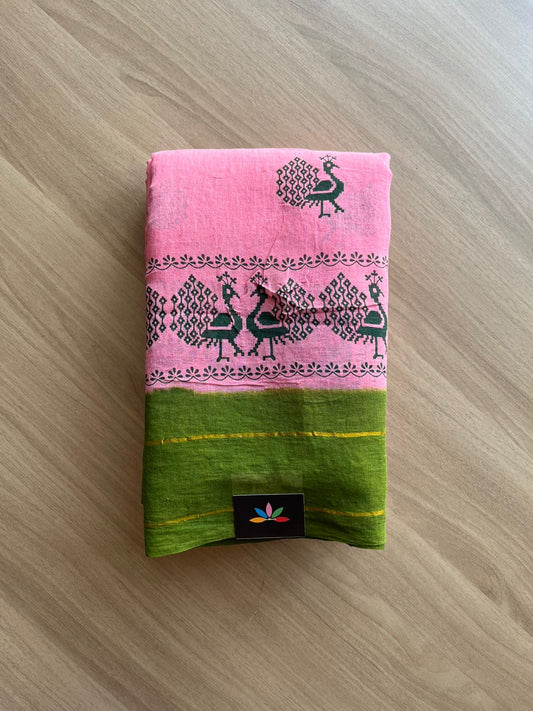 Zari Border Sungudi Print Pure Cotton Saree -22388