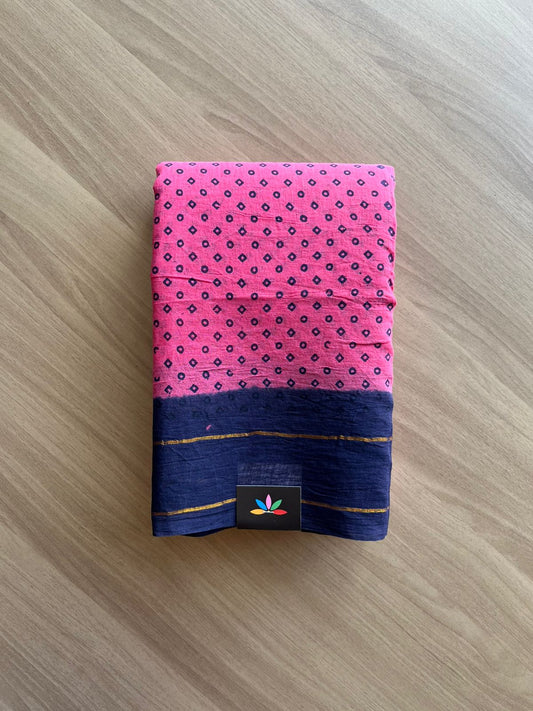 Zari Border Sungudi Print Pure Cotton Saree -22395-22396