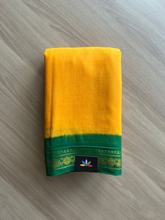 Contrast Small Annam Border Cotton Saree-22585