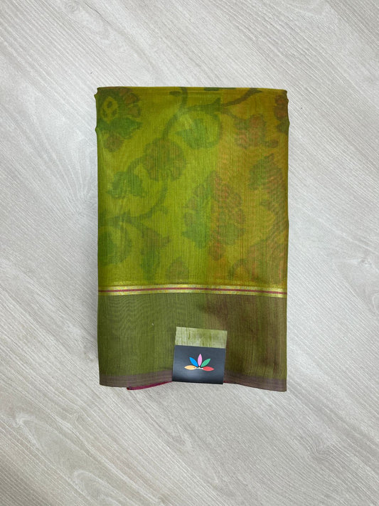 Printed Chanderi Cotton Silk Saree-23814