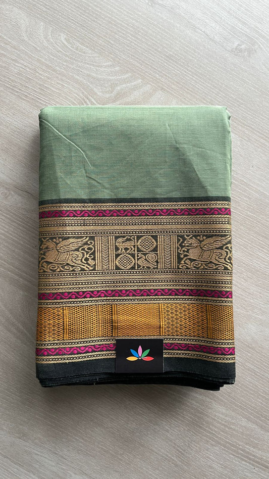 Big Border Chettinad Cotton Saree - 24688