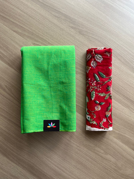 Plain Cotton Saree-18134-18136