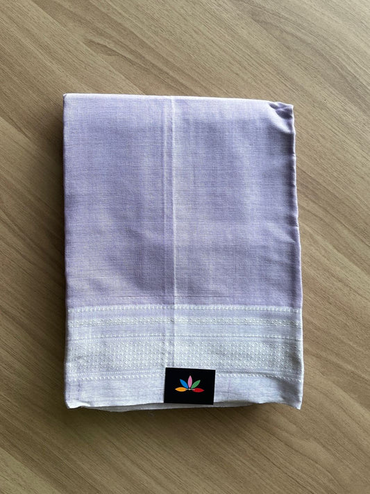 Handloom Viscose Cotton Saree with Chikki Paras Border -19522